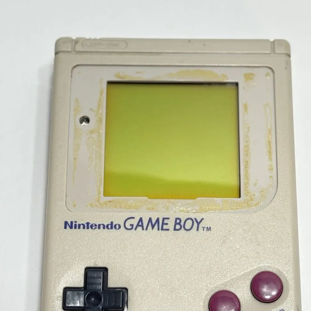 Original Nintendo GameBoy DMG-01 Handheld Console Missing Faceplate Works 1 Game
